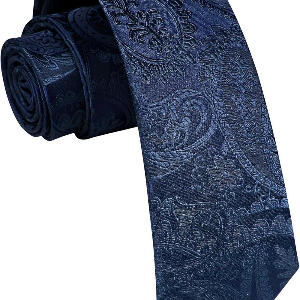 Skinny Ties for Men 2.17" Mens Necktie Formal Business Silk Slim Tie Woven